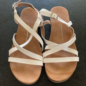 White strapy sandals